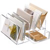 SANRUI Acrylic Mail Sorter Desktop Organizer Holder with Drawer, 5