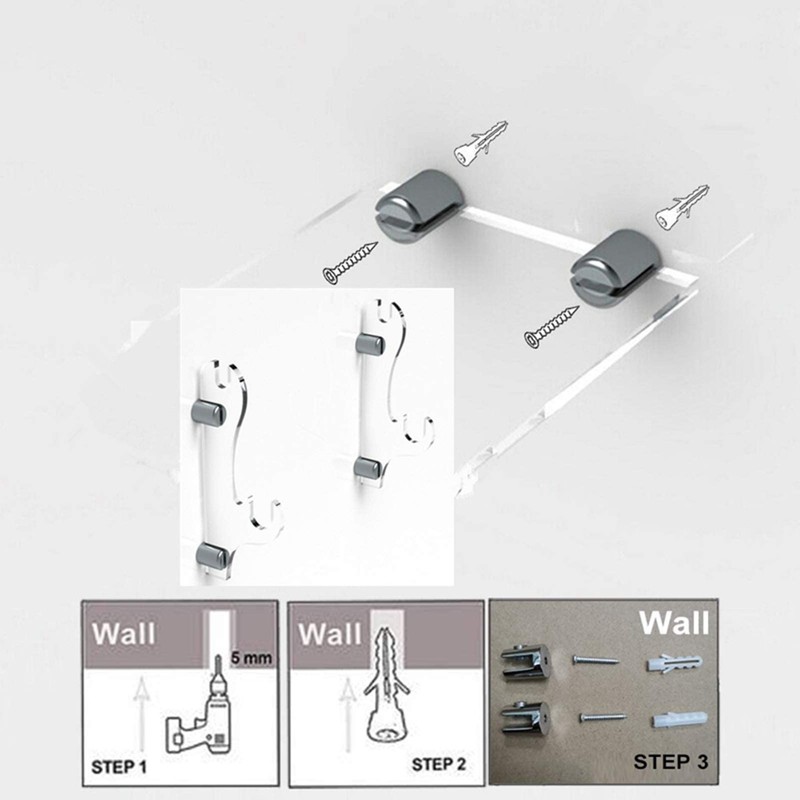 Zerodis Sword Stand Transparent Sword Stand Wall Mount Sword Stand
