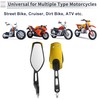RATCHROLL 1 Set Universal Motorcycle Rear View Mirrors Adjustable Bar