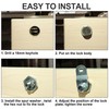 5 Pack Cam Locks Keyed Alike, 5/8" Cabinet Locks with