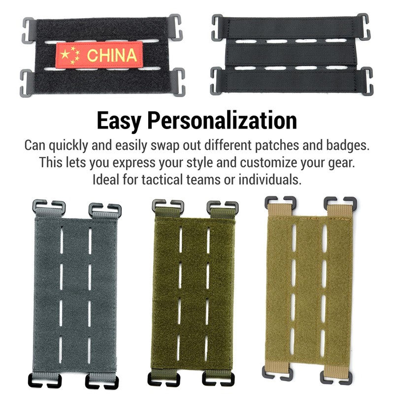 WEEVDRIE Large Molle Patch Panel, Molle Velcro Panel for 6