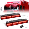 HLauto 6Z4J Emergency Dash Strobe Lights: 2x16.8 inch Red Safety