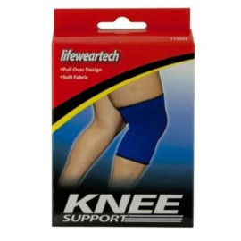 Lifeweartech Elastic Sleeve Knee Support Brace (Pull Over) - Set of 2 - Unisex Blue