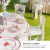 400 Piece Red Clear Disposable Dinnerware Set for 50 Guests,