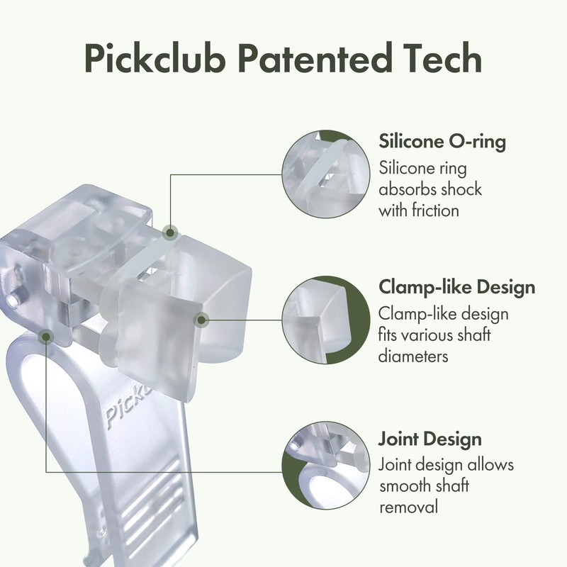 Pickclub 1PCS Golf Club Holder Club Organizer Durable Polycarbonate Clips