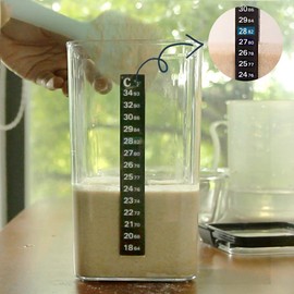 Originalidad Sourdough Starter Jar Kit, 45 Oz DIY Sourdough Starter Jar with Magnetic Strip, Thermometer, Jar cleaning brushes - Reusable Sourdough Jar Kit, Use for Home Bakery & Dry Food Storage