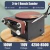 AGULIUM 6-Inch Mini Disc Sander, 7 Speed Adjustable Bench Belt