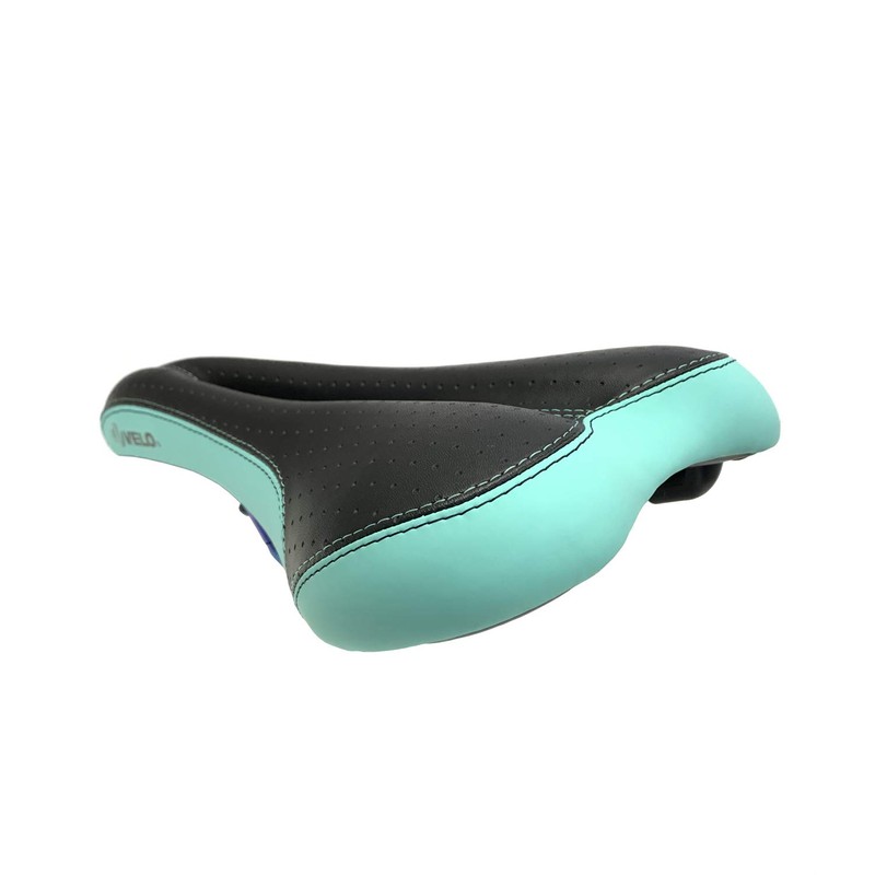 VELO SL-OTR-M006 RACER SADDLE LIMITED OIL SLICK RAIL BLACK/CELESTE