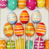Plastic Hollow Eggs On Sticks White Easter Eggs to Decorate