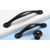 aspearly 30 Pack Cabinet Handles Black Metal Stainless Steel Kitchen