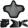AOUTACC Airsoft Mask and Goggles Set, Half Face Full Steel