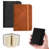 NLONLL 2 Stück Kleines Notizbuch A7 Notizblock Mini Notizbuch Schwarz