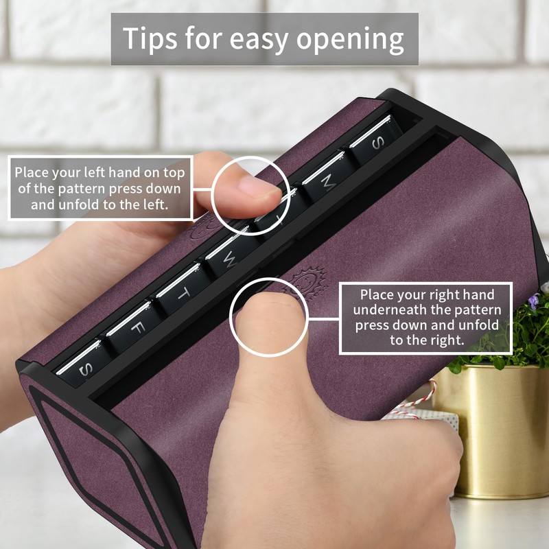 TOMSKYE Multi-functional Pill Case, Large Capacity, Surface Wool, Stylish, Portable