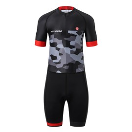 UGLY FROG Cycling Skinsuit for Men, Pro Short Sleeve Cycling Suit, MTB Jumpsuit, Quick Drying and Breathable