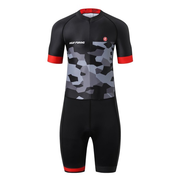 UGLY FROG Cycling Skinsuit for Men, Pro Short Sleeve Cycling