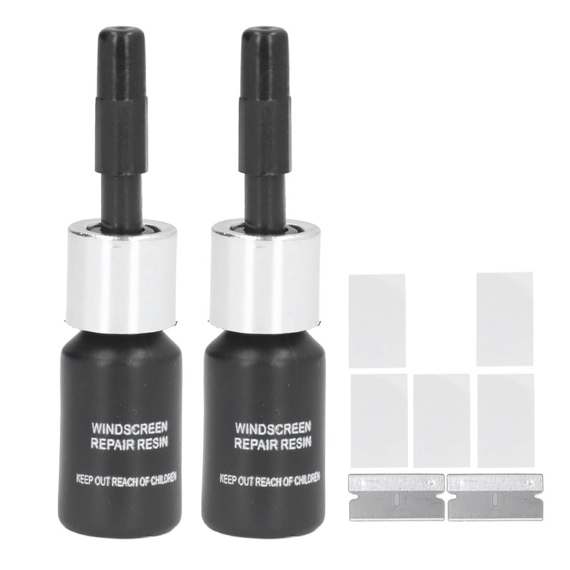 Glass Repair Liquid, Crack Repair Fluid DIY 2PCS for Car