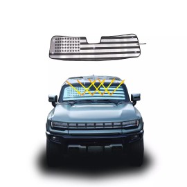 Carworld66 For Hummer EV 24-25 Car Windshield Sunshade Anti-Noon Sunshade Sun Visor US Flag