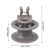 Emptty 8PCS 4581DD3002A Upper Dishrack Roller Assembly Replacement for LG