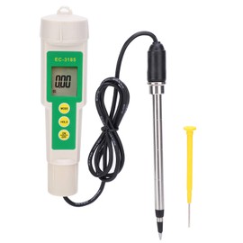 Akozon Soil Tester Meter EC-3185 Portable Pen Type High Accuracy Pocket Size PH Meter Water Quality Tester EC CF TDS 3-in-1 for Horticulture Horticulture