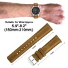ANNEFIT Retro Leather Watch Strap, Quick Release Genuine Leather Strap,