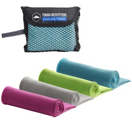 Tough Outdoors Cooling Towel - Cooling Towels for Neck & Face - Ice Wrap & Sweat Rag for Camping Gym Yoga & Sports - Workout Towel for Gym Sweat - Cool Towels for Extreme Heat