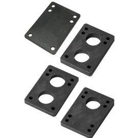 OMG! 12mm 2pcs Skateboard Skateboard Deck & Truck Riser Pad Black (2, 12mm)