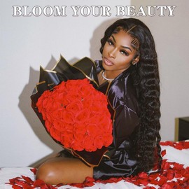 MEIMEI 250% Density HD Lace Front Wigs Human Hair Loose Wave 24 Inch 15A Grade Real Full Large Lace Space 13x4 Loose Deep Wave Lace Frontal Wigs Human Hair Pre Plucked For Black Women