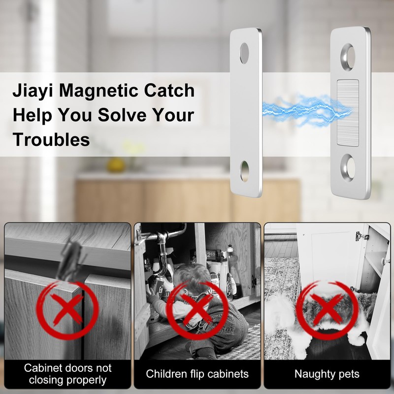 Drawer Magnets Jiayi 12 Pack Ultra Thin Cabinet Door Magnet