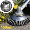 Trade-Shop Rust Removal Steel Wire Brush Head Weed Brush 15