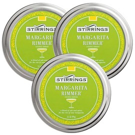 Stirrings 3 Pack Margarita Cocktail Rimmer - Easy to Rim a Glass - Specialty Sugar and Salt Drink Rimmers