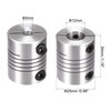 sourcing map Motor Shaft 5 mm to 12 mm Spiral