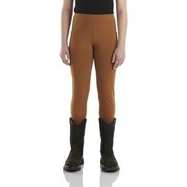 Carhartt Girls' Fitted Utility Leggings, Brown