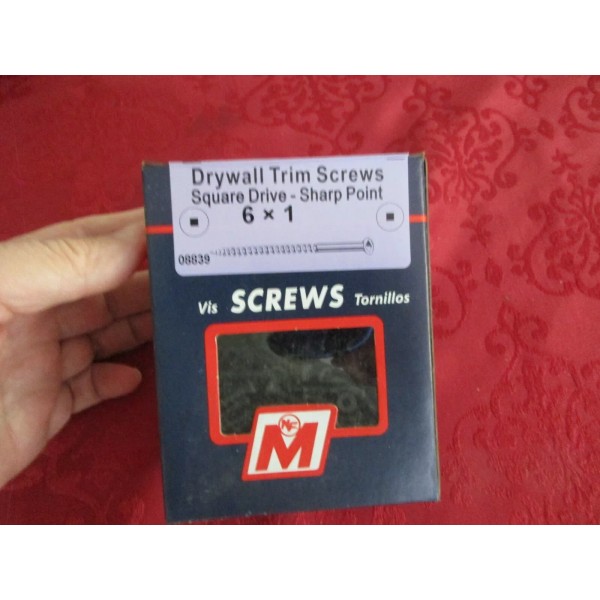 Midwest Fastener #6x1" Square Drive Sharp Point Drywall Trim Screws
