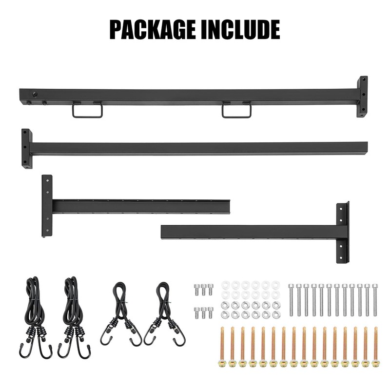 Colinktool Adjustable Roof Ladder Racks,Trailer Ladder Racks Fit for 4'-7'