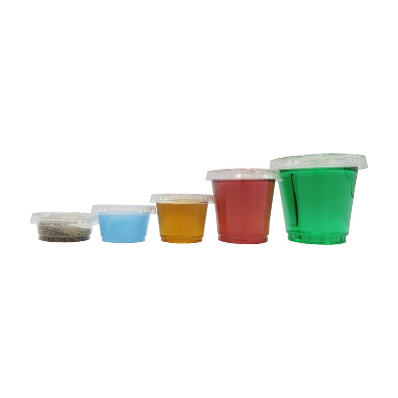 Disposable Plastic 3 Oz shot Cups Good for Condiments, Jello