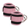 Ankle Straps for Cable Machine, Gym Cuffs with Double Stainless
