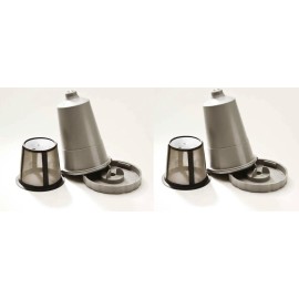 PureBlue Brew NEW Keurig Coffee Filter Reusable My K-Cup Permanent Refillable Grey Qty 2 Pack