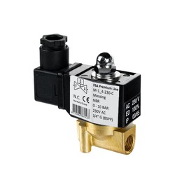 FSA Solenoid Valve Brass 1/4 Inch 230 V AC 0-10 Bar NBR Closed without Power