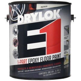 UNITED GILSONITE LAB 23813 Drylok E-1 Gallon Platinum 1 Part Epoxy Semi-Gloss Floor Paint