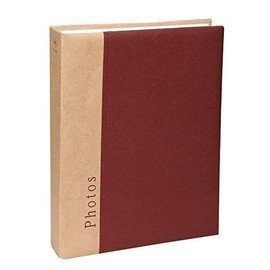 Chapter Slip-in Album for 200 Photos in 10 x 15 cm Photo Album with Choice of Colours Colour: Bordeaux