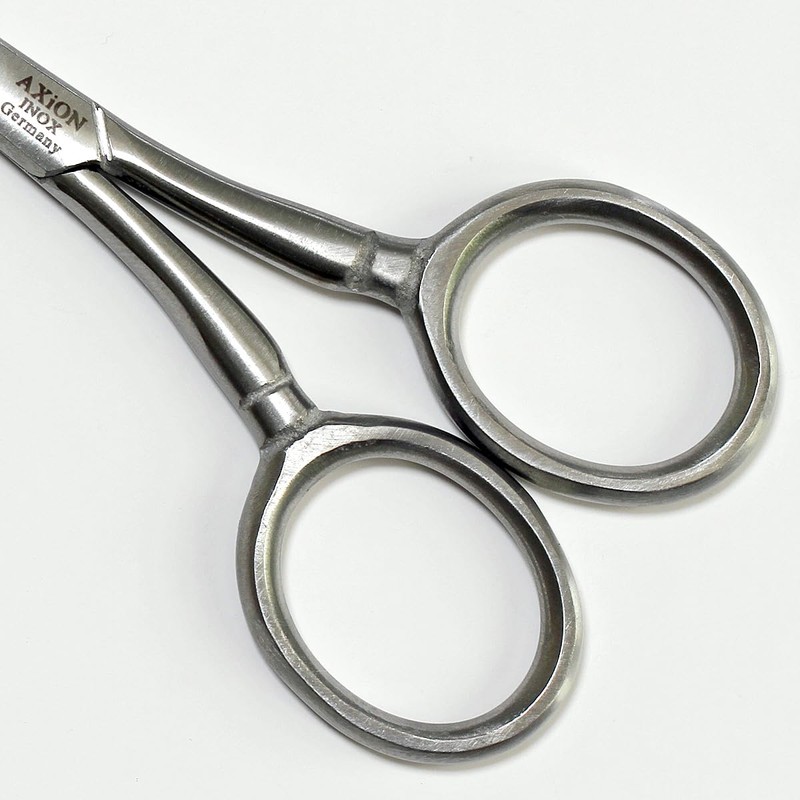 German Axion Stainless Steel Nose Hair Cutting Scissors #slg010186