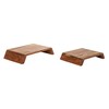 Bloomingville Acacia Wood Nesting Pedestals - Natural (Set of 2)