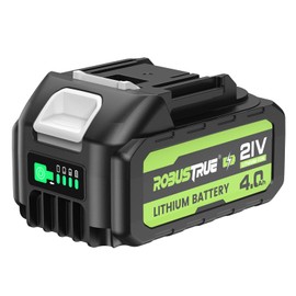 Robustrue High Capacity 4.0Ah Battery for Impact Wrench, Long-Lasting Performance, Perfect Compatibility, Easy to Use, Universal for DIY and Professional Works