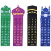 Ramadan Hanging Calendar Countdown Calendar Hanging Bag Wall Calendar Storage