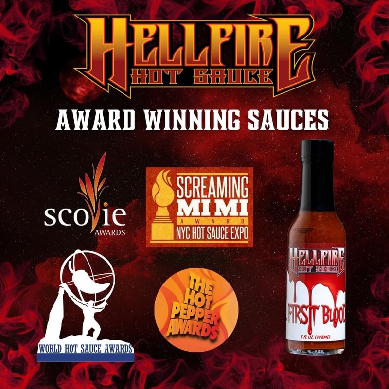 Hellfire Hot Sauce First Blood - Natural Gourmet Hot Sauce