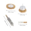 Baluue 4pcs Wire Wheel Brush Polishing and Cleaning Abrasive Rotary
