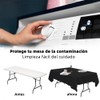PUBAMALL Mantel Rectangular de Poliéster, 300cm x 150cm, para Mesa