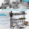 Best i Escurridores De Platos Fregadero 2niveles Ajustable 62-103cm