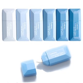 Kisstta 6 Stück Korrekturroller Korrekturmaus Set, Mini Correction Tape, Korrekturband Für Familie Schule Büro Für Schulsachen, tip ex Korrekturroller Mini Für Schüler, Büro, (ozeanblau)
