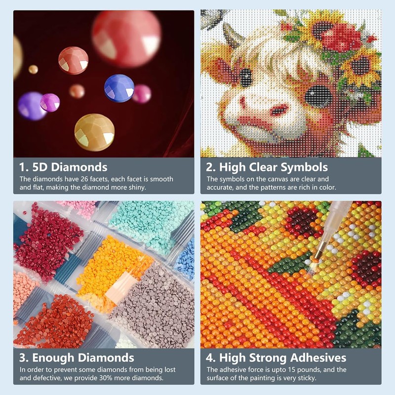 Kit de pintura con diamantes de viento